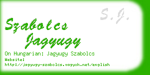 szabolcs jagyugy business card